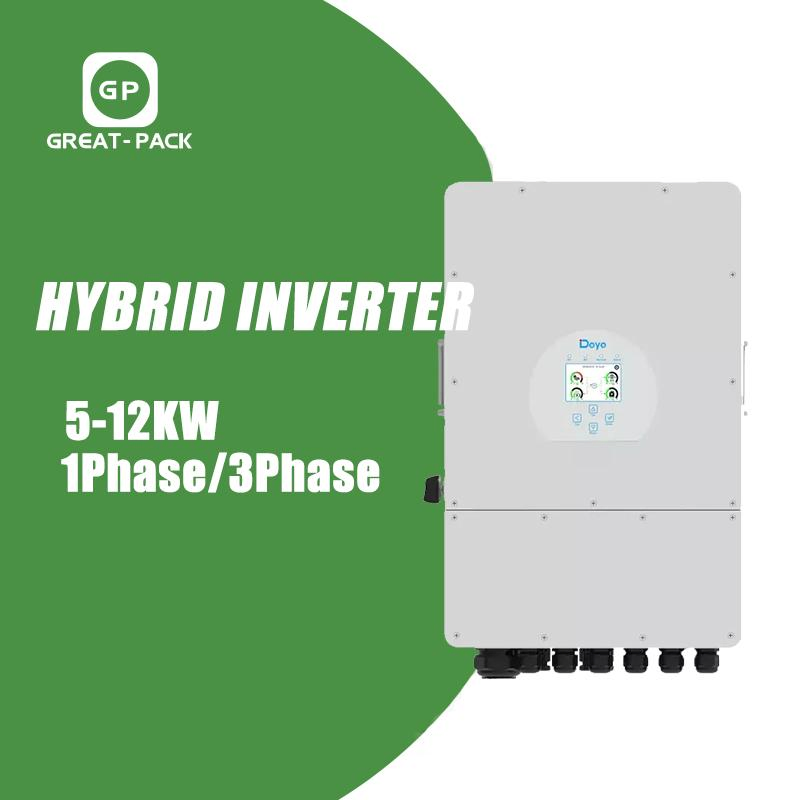 5kwh Kit de Armazenamento de Bateria Powerwall Fotovoltaico Trifásico 5kw Sistema Solar Híbrido