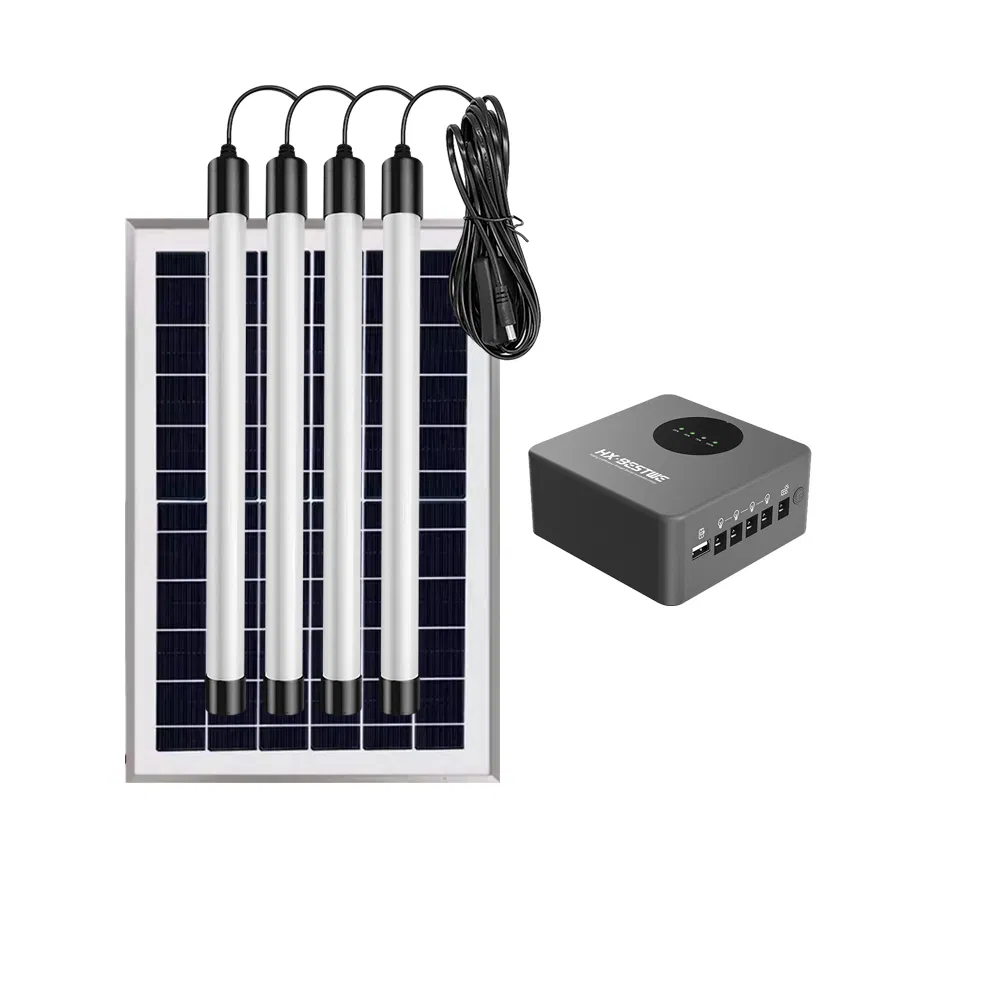 Sistema de Energia Solar Integrado Off Grid com Iluminação e Armazenamento de Bateria de Backup