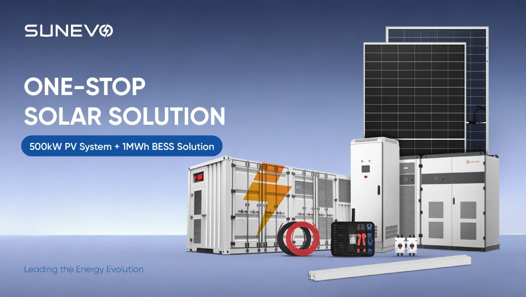 Sistema de Armazenamento de Energia Solar Híbrido 100kw 200kw 500kw Solução Containerizada Bess com Painéis Bifaciais Hjt para Microrede