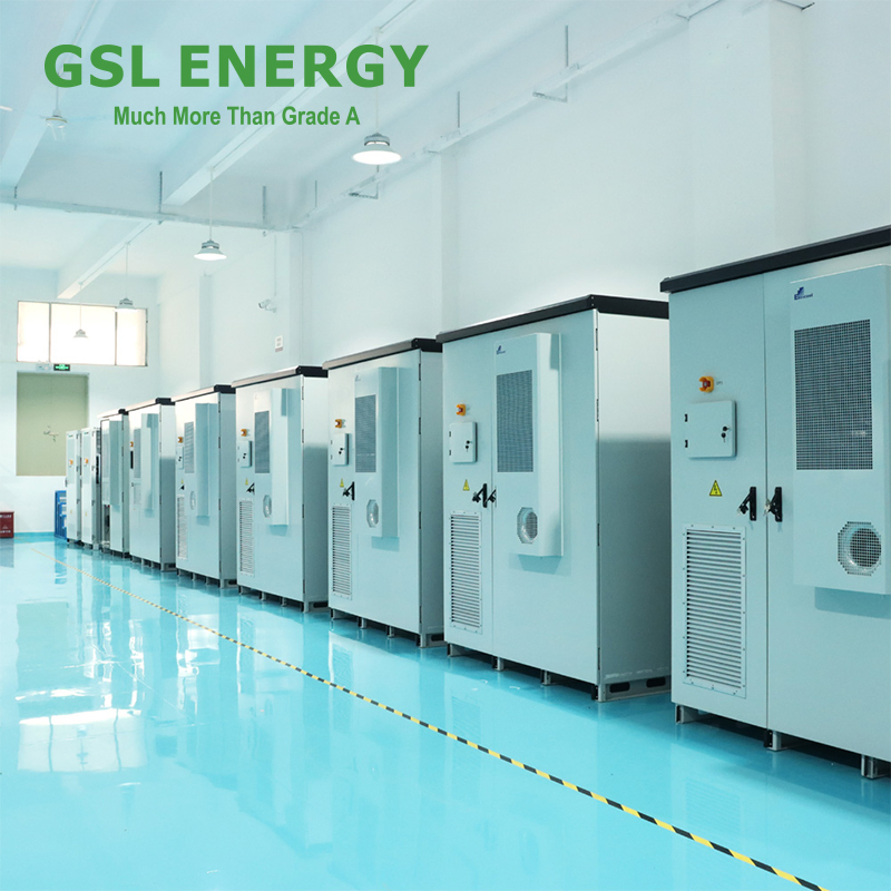 Sistema de Armazenamento Solar Comercial de Alta Tensão Gsl Energy OEM Bess de Íon de Lítio LiFePO4 Solução de Energia Industrial e Comercial