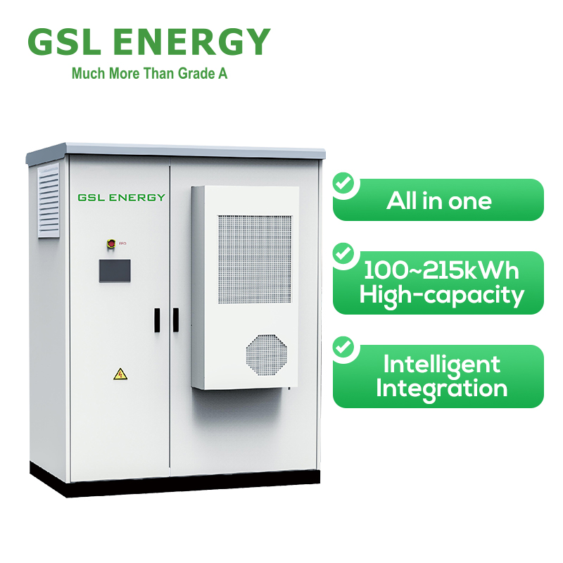 Sistema de Armazenamento Solar Comercial de Alta Tensão Gsl Energy OEM Bess de Íon de Lítio LiFePO4 Solução de Energia Industrial e Comercial