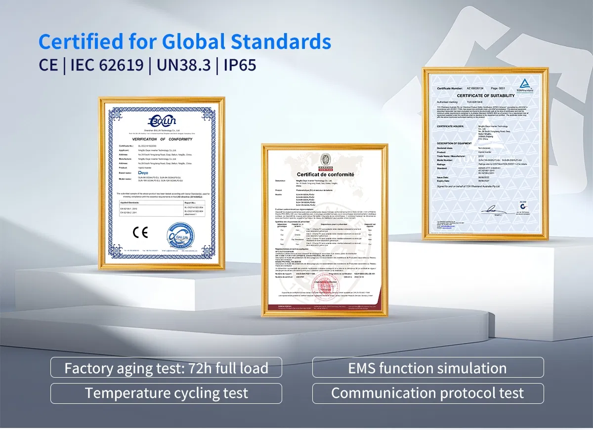Certificados de Qualidade