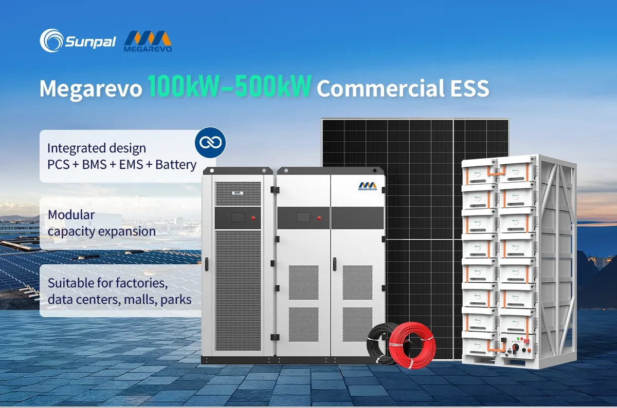 Kit de Sistema de Armazenamento de Energia Comercial 400kW 250 kW 100kW Sistema Elétrico Solar Híbrido Pv