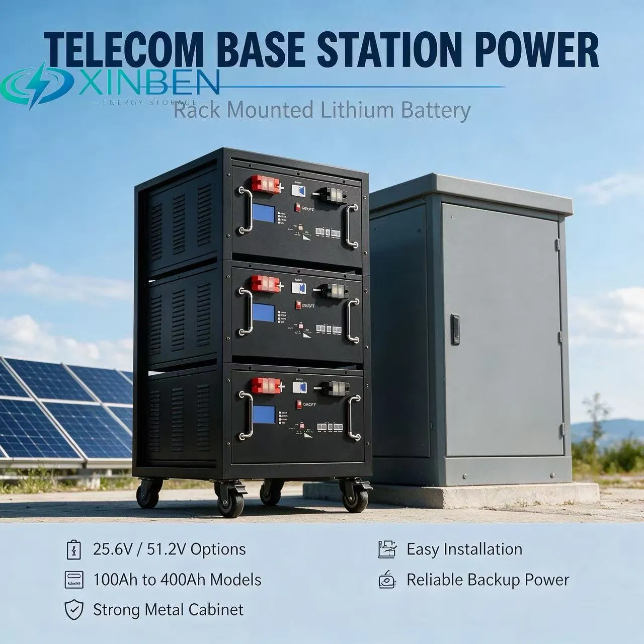 Intelligent BMS Can RS485 Energy Storage Battery System for Residential Solar Power Solution