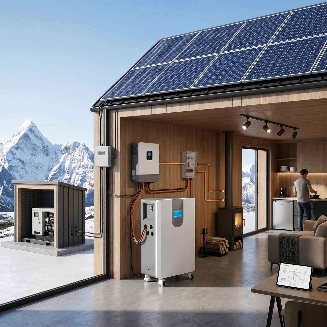 51.2V 17.1kwh 334ah LiFePO4 Bateria Montada no Chão Powerwall 300ah 15kwh Sistema de Armazenamento de Energia Solar Residencial com BMS Inteligente