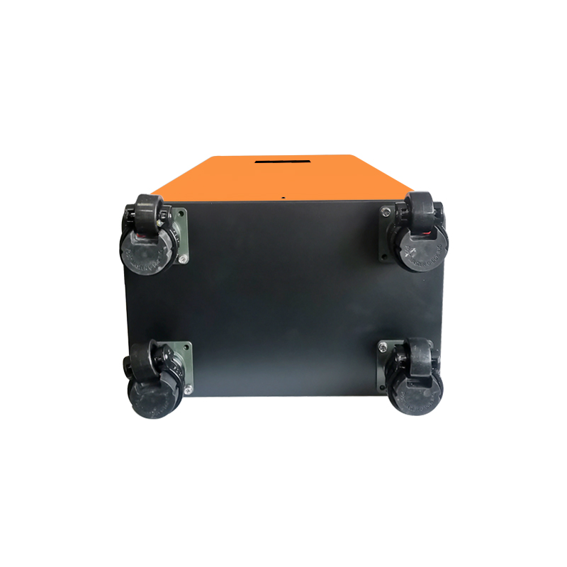Armazenamento de Energia Doméstica Moderno em Duas Cores 48V Opção de Cor Personalizada Laranja Preto Sistema Portátil Completo de Armazenamento de Energia Solar para Casa Móvel Jk-BMS