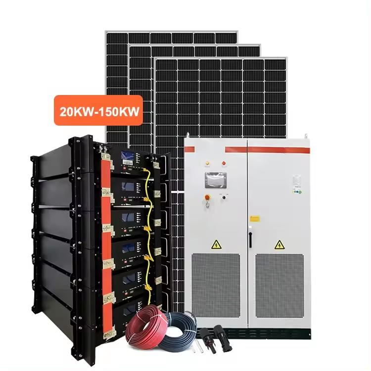 Kit Fotovoltaico Completo Sistema de Armazenamento de Energia Solar Híbrido com Bateria de Lítio 5kw 10kw 15 10kwh 20kwh 30kwh