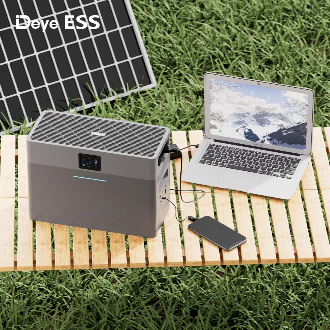 Deye Ess Ae-Fs2.0-2h2 Sistema de Armazenamento de Bateria Solar Portátil para Carregamento ao Ar Livre de Lítio