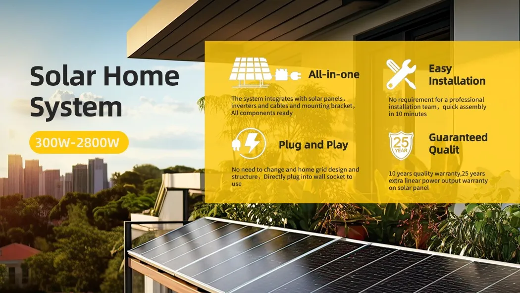 Energia Renovável Energia Solar Painel Fotovoltaico Micro Inversor 800W Telhado Varanda Sistema de Armazenamento de Energia