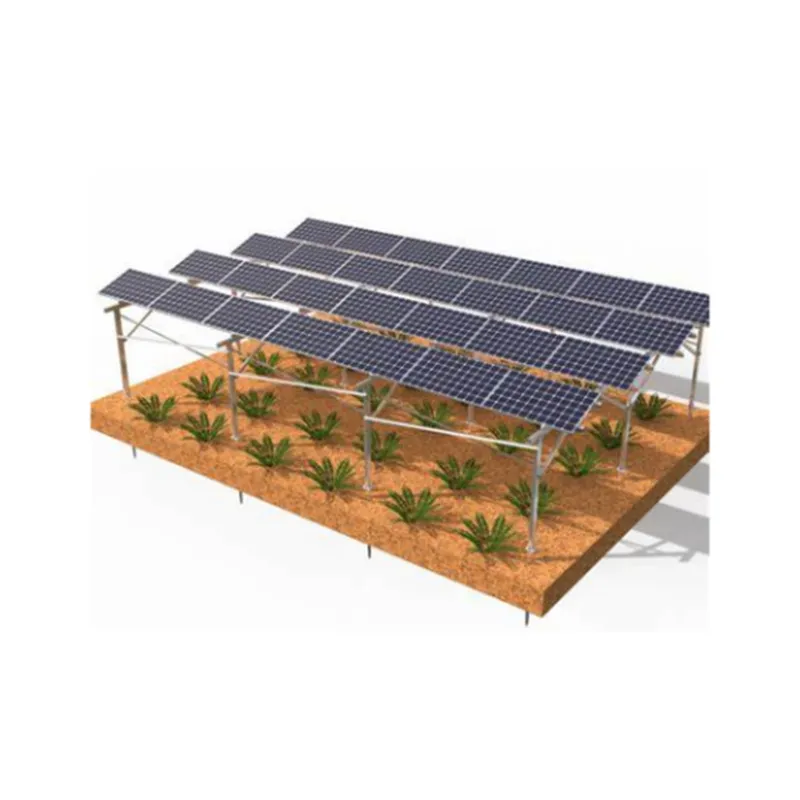 Fazenda Solar Híbrida Suporte Solar Usina Solar Montagem Bateria Solar Sistema de Armazenamento de Energia