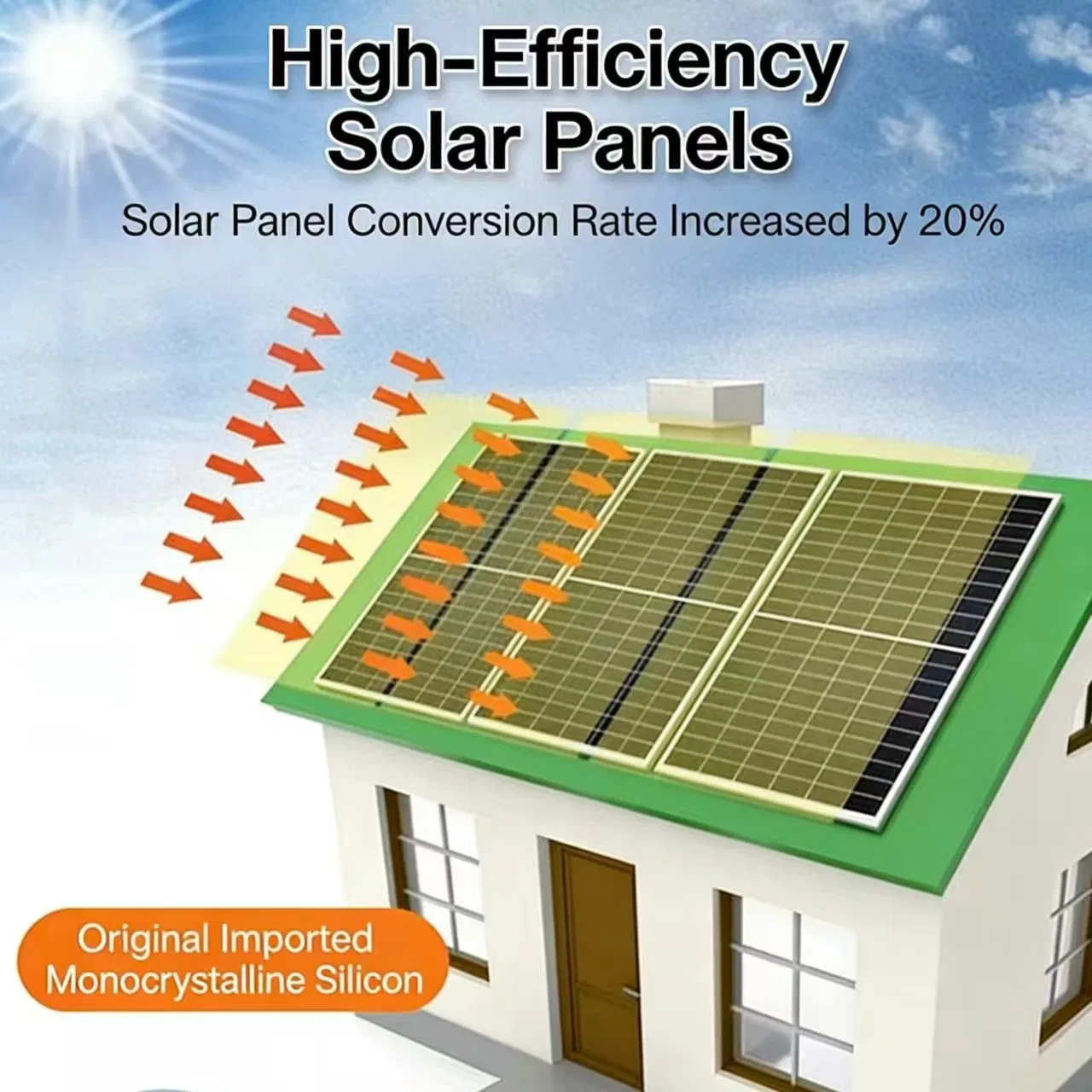 Sistema de Armazenamento de Bateria Solar para Energia Residencial