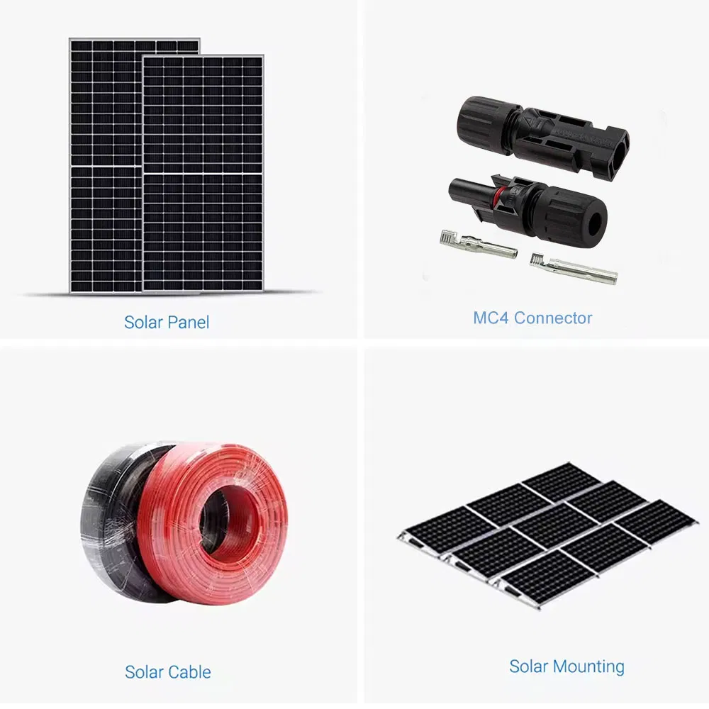 Backup de Fábrica 50kw 100kw 150kw 200kw 250kw 300kw 500kw Sistema Híbrido de Energia Solar de Microrede 100kVA 500kVA Sistemas de Armazenamento de Energia Comercial Bess Industrial