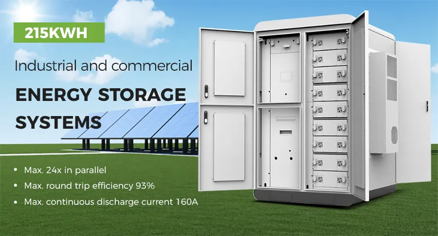 Sistema de Armazenamento de Energia Comercial e Industrial Tudo em Um 215kw