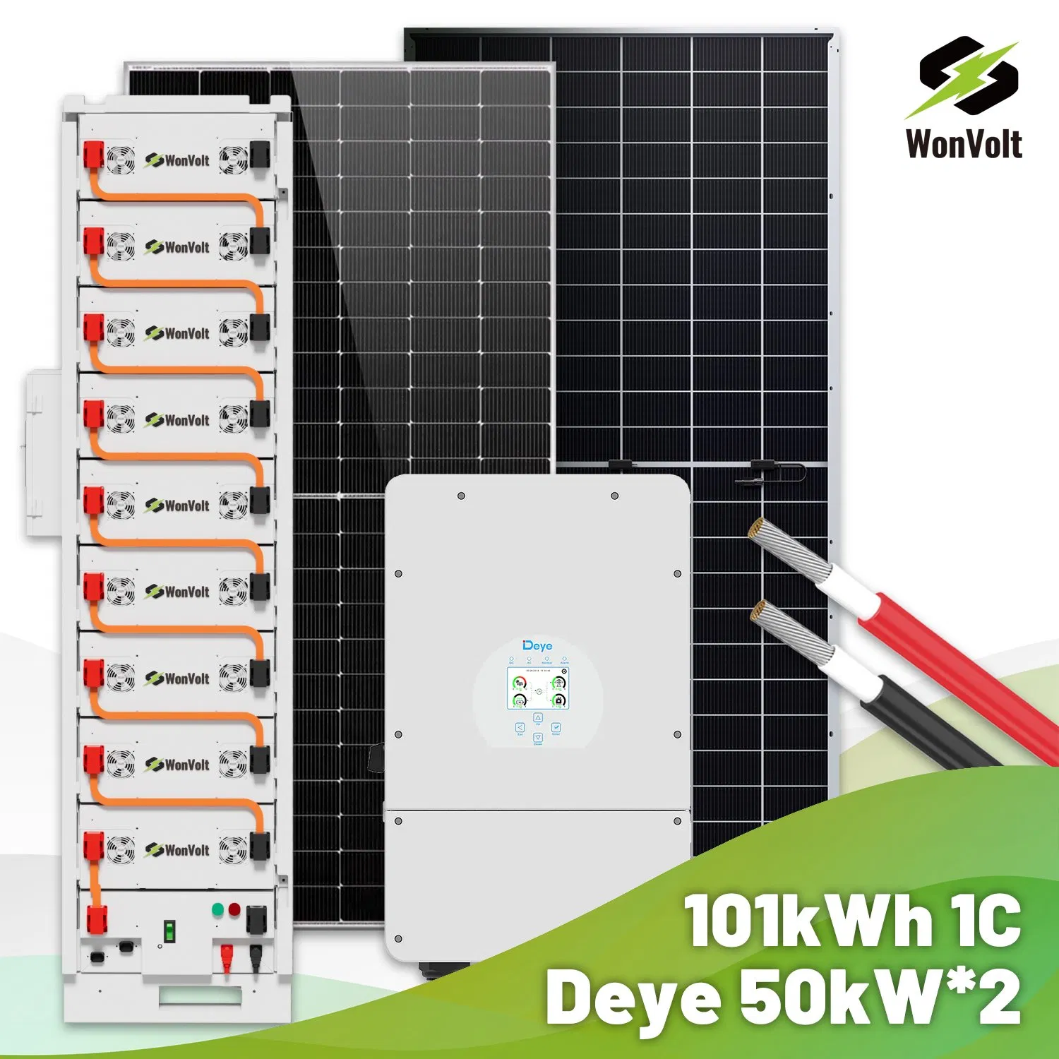 Sistema de Armazenamento de Energia Solar Off Grid 100kw 100kwh 200kwh para Backup