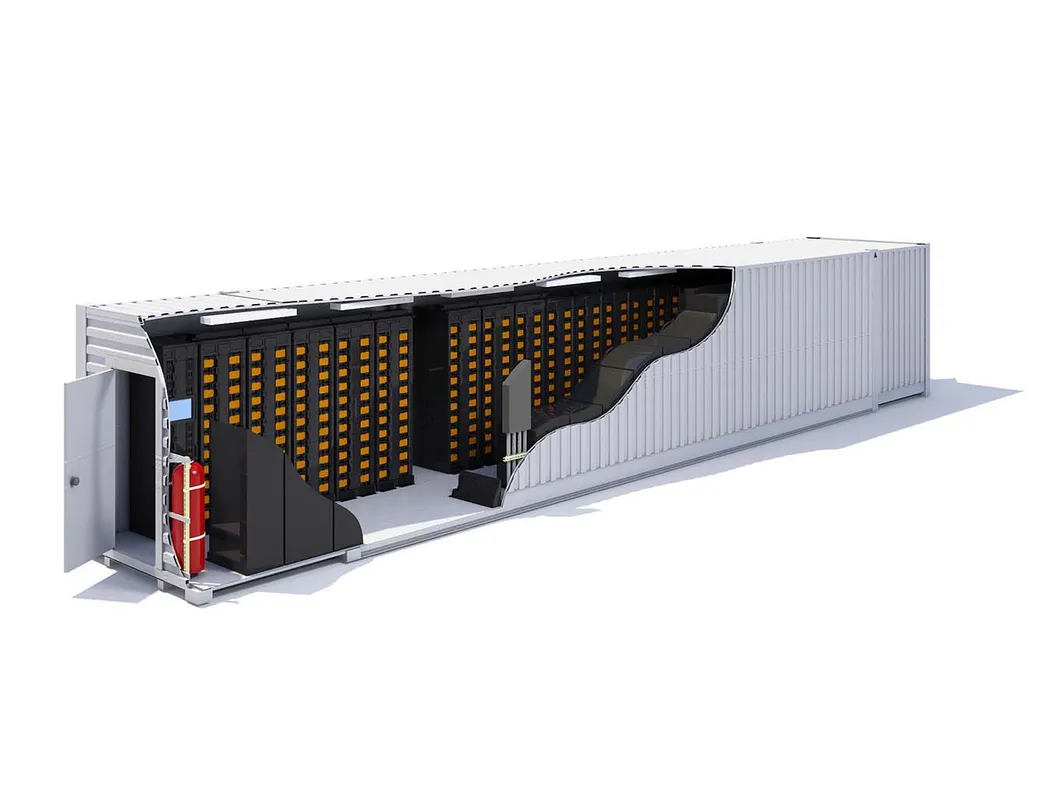 Sistema de Armazenamento de Energia Solar com Bateria Ess 1 Mwh para Plantas de Energia Empresariais