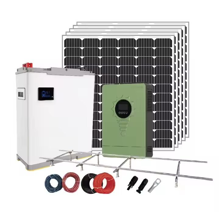 Sistema de Armazenamento de Energia Solar para Residências, Kit Solar Portátil, Sistema Solar Personalizado Off-Grid