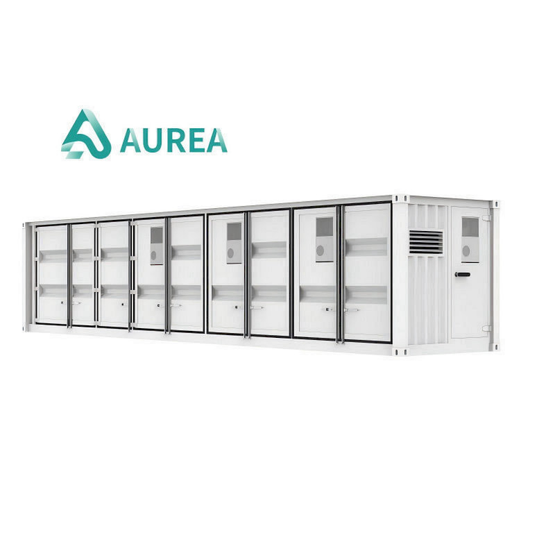 Aurea 1MW Sistema Solar 2mwh 1mwh Usina de Energia Solar Bateria de Lítio Fazenda Solar Tudo em Um Sistema de Armazenamento de Energia Bess