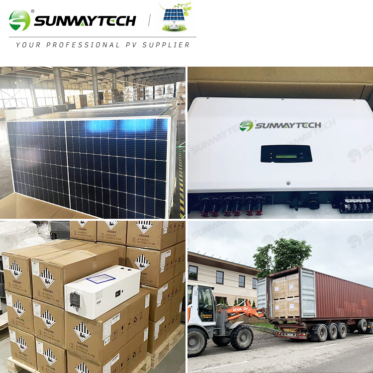 Sistema de Armazenamento de Energia Solar Híbrido com Inversor Completo de Alta Eficiência 10kw 15kw 20kw com Bateria de Lítio e Inversor