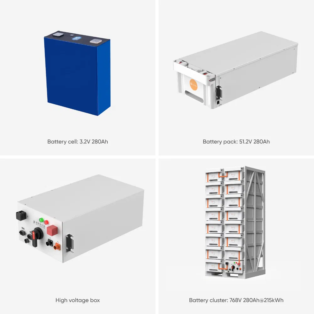 Sistema de Energia Solar Industrial Sunark 100kw 215kw 300kw Sistema de Armazenamento de Energia Híbrido Tudo em Um