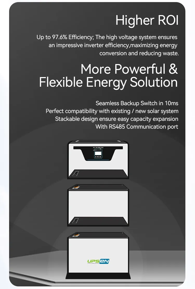 Sistema de Armazenamento de Energia Doméstica Empilhável Certificado CE com Inversor Solar 5kw e Pacote de Bateria de Lítio 10kwh