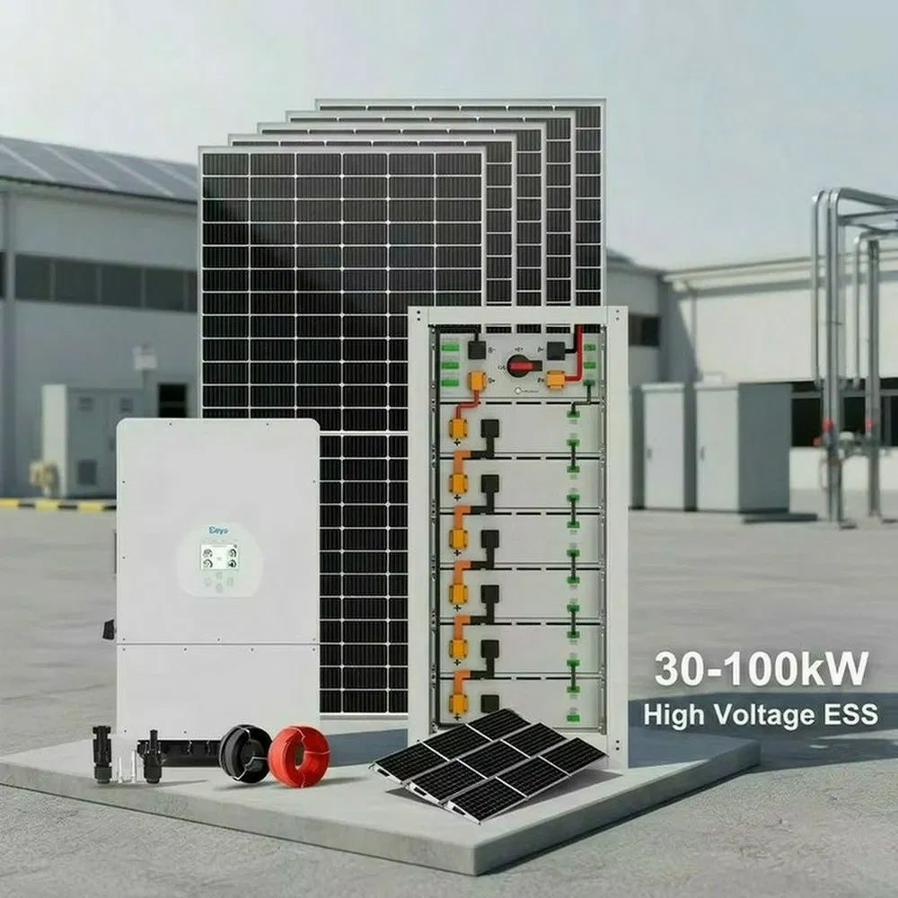 Aurea 250kw 350kw 450kw 550kw on off Grid Hybrid Solar System Commercial Industrial Energy Storage Solar System with Lithium Battery