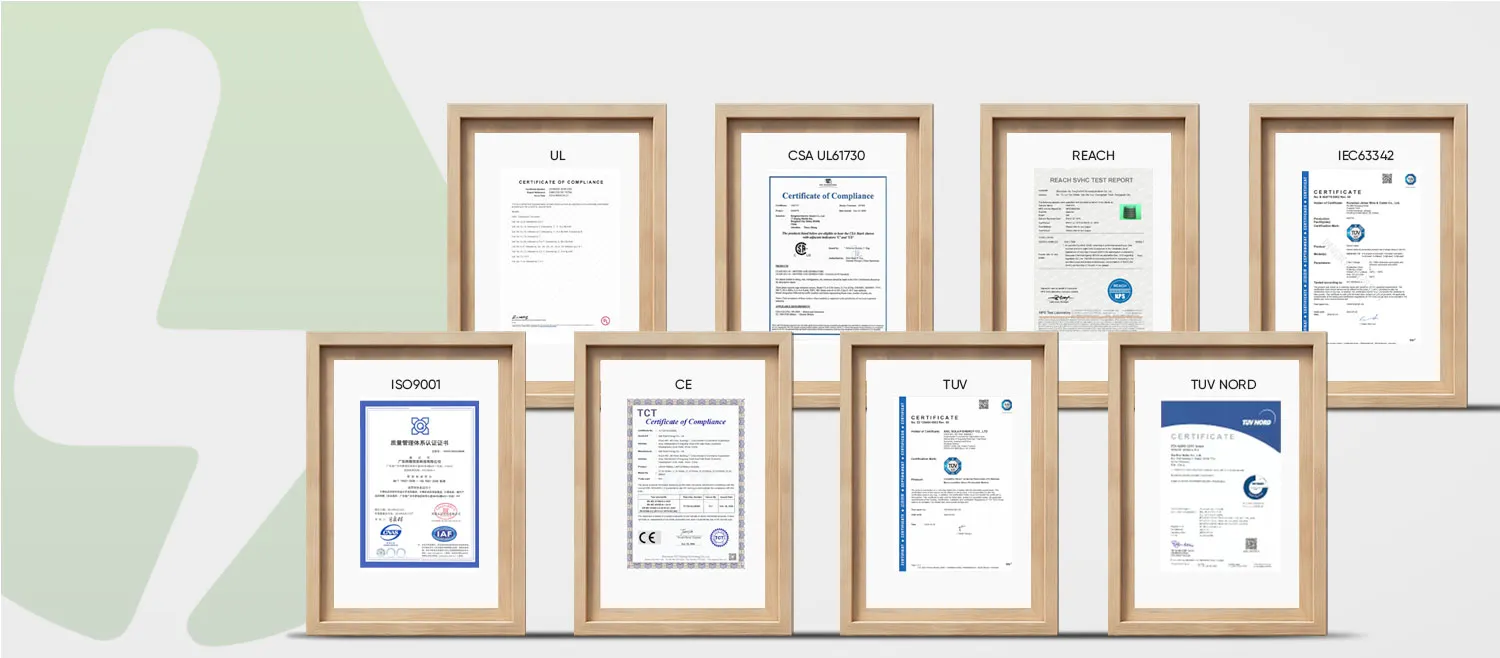 Certificados de Teste de Qualidade