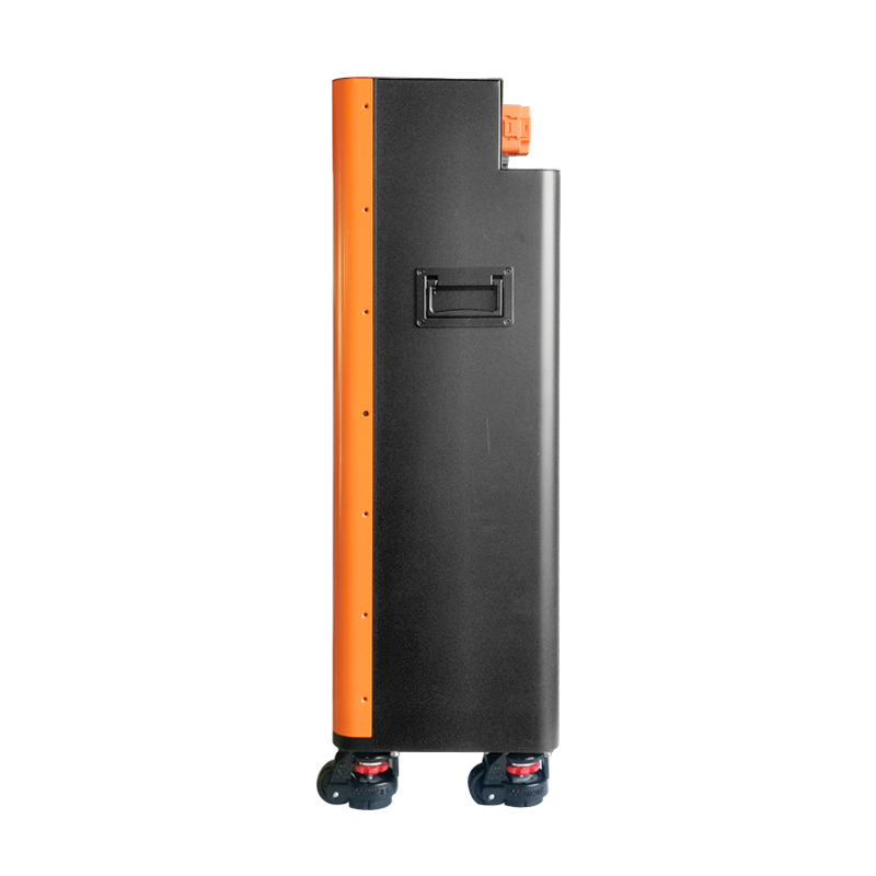Armazenamento de Energia Doméstica Moderno em Duas Cores 48V Opção de Cor Personalizada Laranja Preto Sistema Portátil Completo de Armazenamento de Energia Solar para Casa Móvel Jk-BMS
