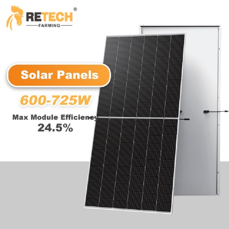 30kw Sistema Híbrido de Energia Solar Inversor de Luz Solar Sistema de Energia Solar Painel Fotovoltaico Conectado à Rede Sistema de Armazenamento Fazenda de Frangos