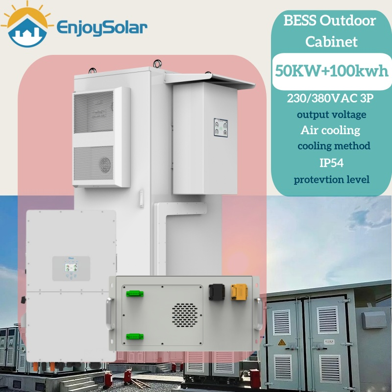 Gabinete Bess Externo com 50kw Inversor Híbrido para Empresas