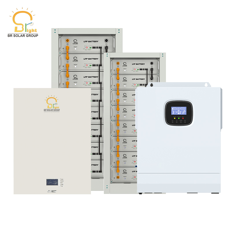 5kw 10kw 15kw 20kw 30kw Bateria de Lítio Gel Híbrida/Sistema Solar Off Grid Painéis Solares Armazenamento de Energia Preço Sistema de Energia Solar