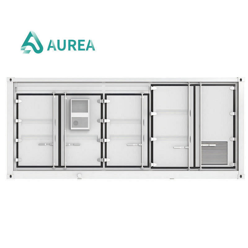 Aurea 1MW Sistema Solar 2mwh 1mwh Usina de Energia Solar Bateria de Lítio Fazenda Solar Tudo em Um Sistema de Armazenamento de Energia Bess