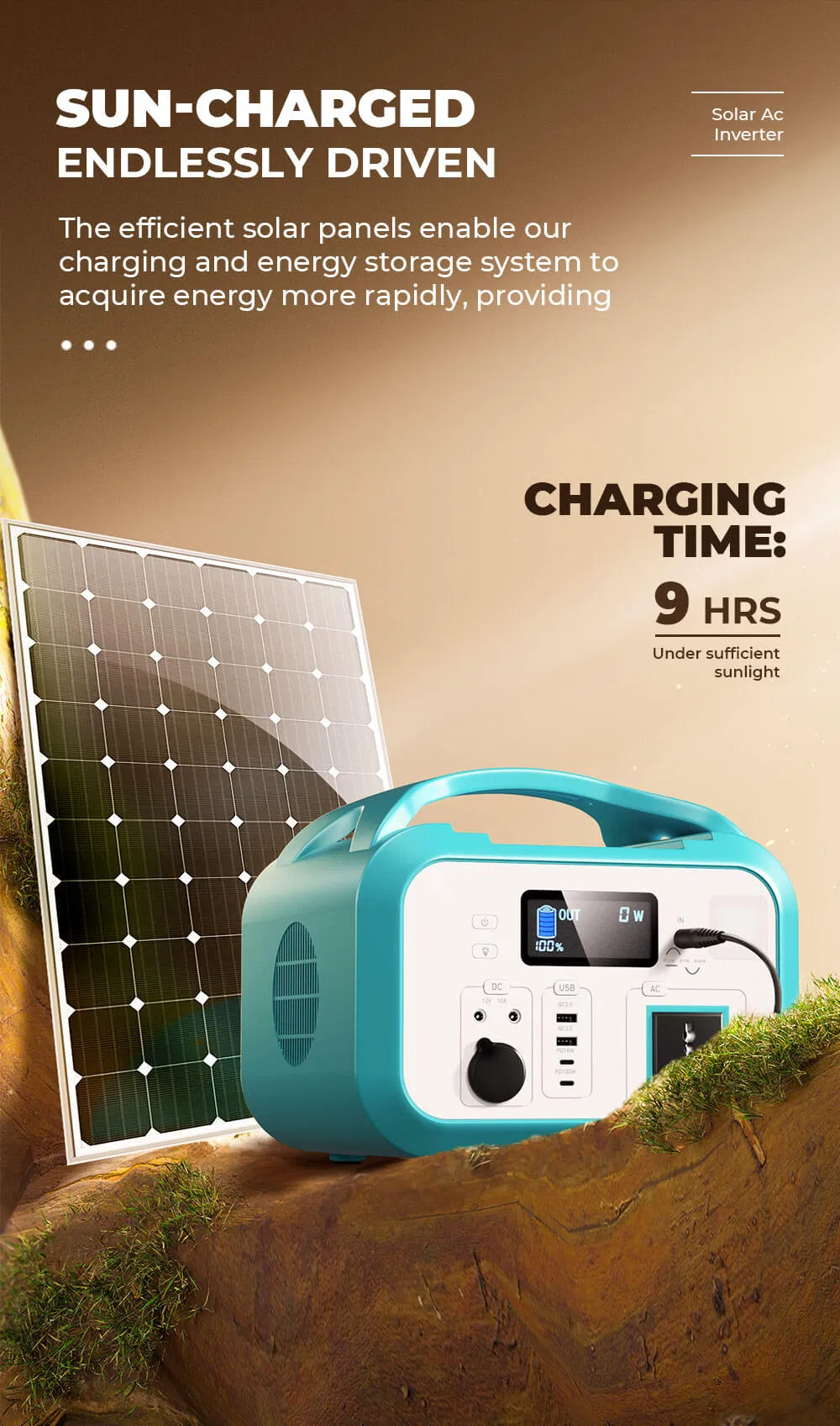Estação de Energia Solar LiFePO4 Portátil - Aplicações