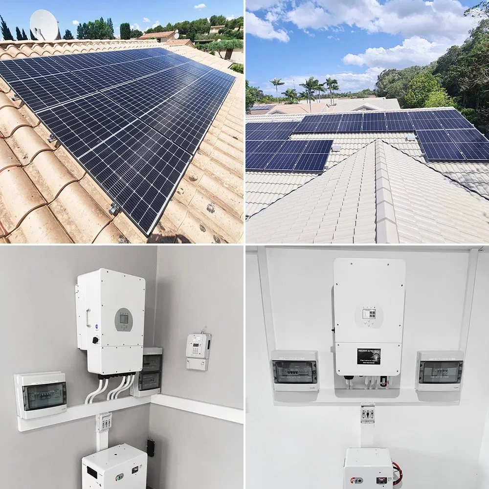 Sistemas de Armazenamento de Energia em Casa 5Kw 10Kw 12Kw 20Kw Sistema Solar Híbrido Off Grid com Inversor Tudo em Um Kit Completo