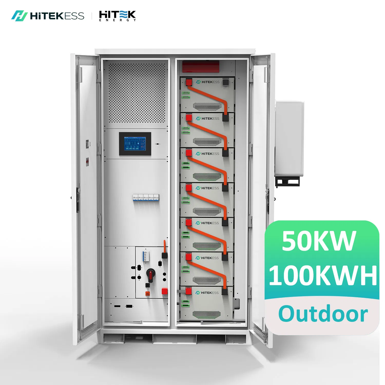 Sistema de Armazenamento de Energia Solar com Bateria Comercial 50kVA 100kVA Sistema de Energia Solar Híbrido Tudo em Um 50kw 100kw 100kwh 200kwh 229kwh 241kwh Backup com Bateria de Lítio