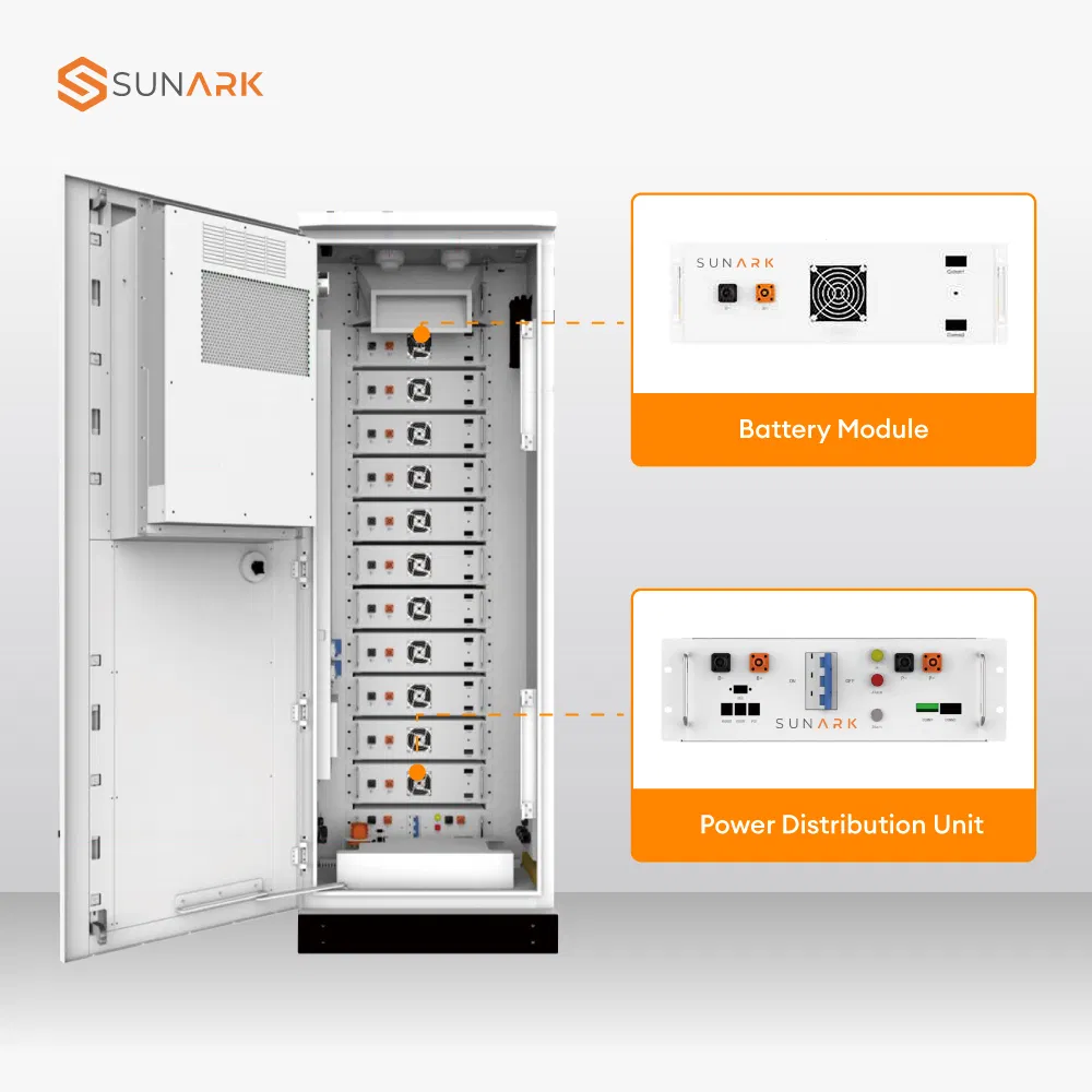 Sistema de Armazenamento de Energia Solar com Bateria de Backup Sunark Ess 30kw 50kw 60kwh