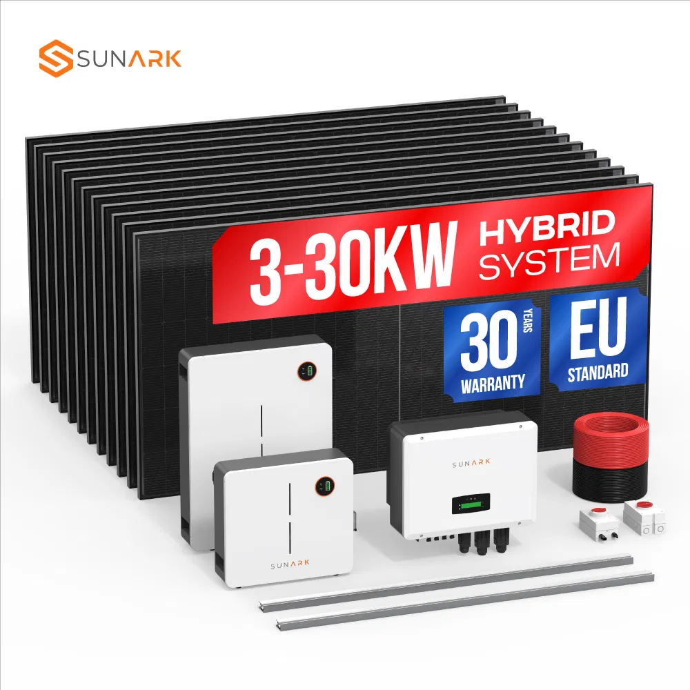 Sistema Solar de Energia Residencial Sunark Completo 10kw 20kw 30kw Sistema de Armazenamento de Energia Solar à Venda
