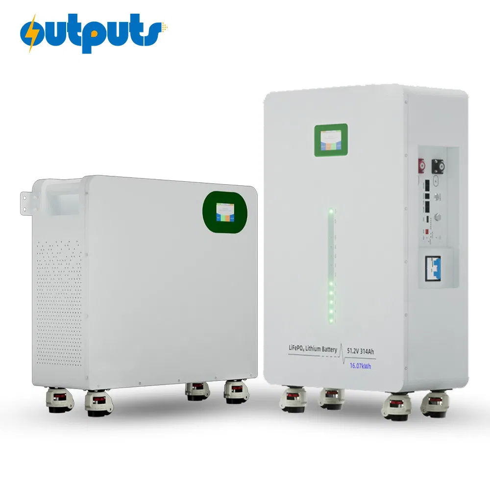 Sistema de Armazenamento de Energia em Bateria Inteligente 16kwh com Bluetooth para Backup Solar e Redução de Picos