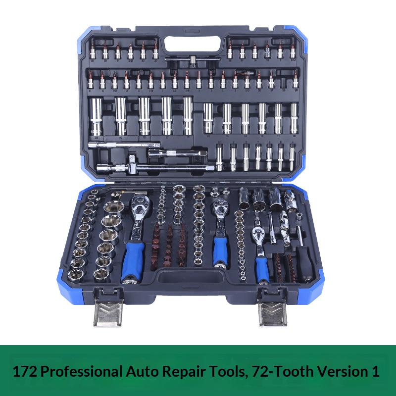 150 Piece Hand OEM Auto Repair Tool Set Chrome Vanadium Steel Car Maintenance Kit Socket Wrench Combination Black Tool Box