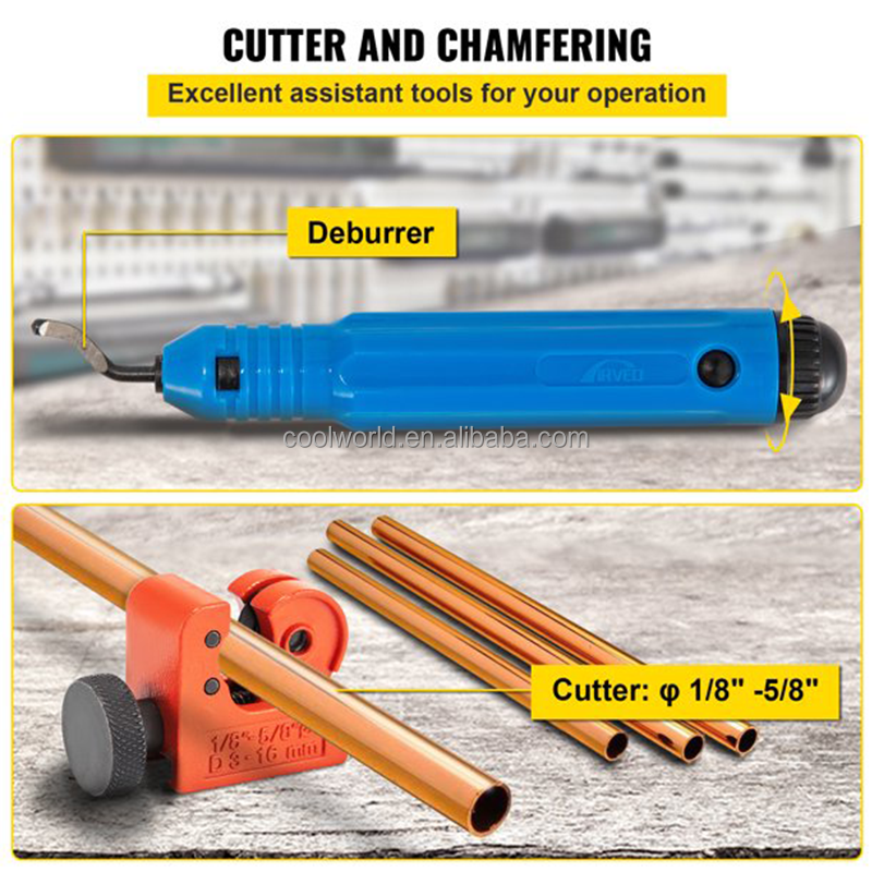 Automotive Brake Service Tools Hydraulic Brake Pipe Line Flaring Tool Set for 3/16"-1/2"