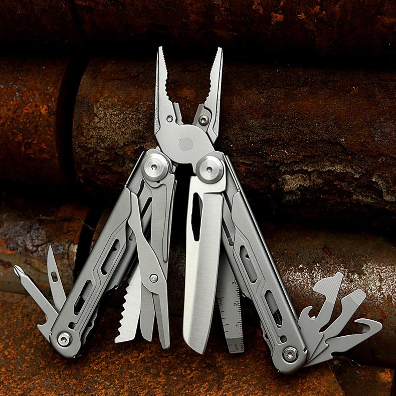 Grand Harvest GHK6B 17-in-1 Folding Multitool Pliers Full Locking Stainless Steel DIY Metric OEM Multi Pliers Outdoor Survival