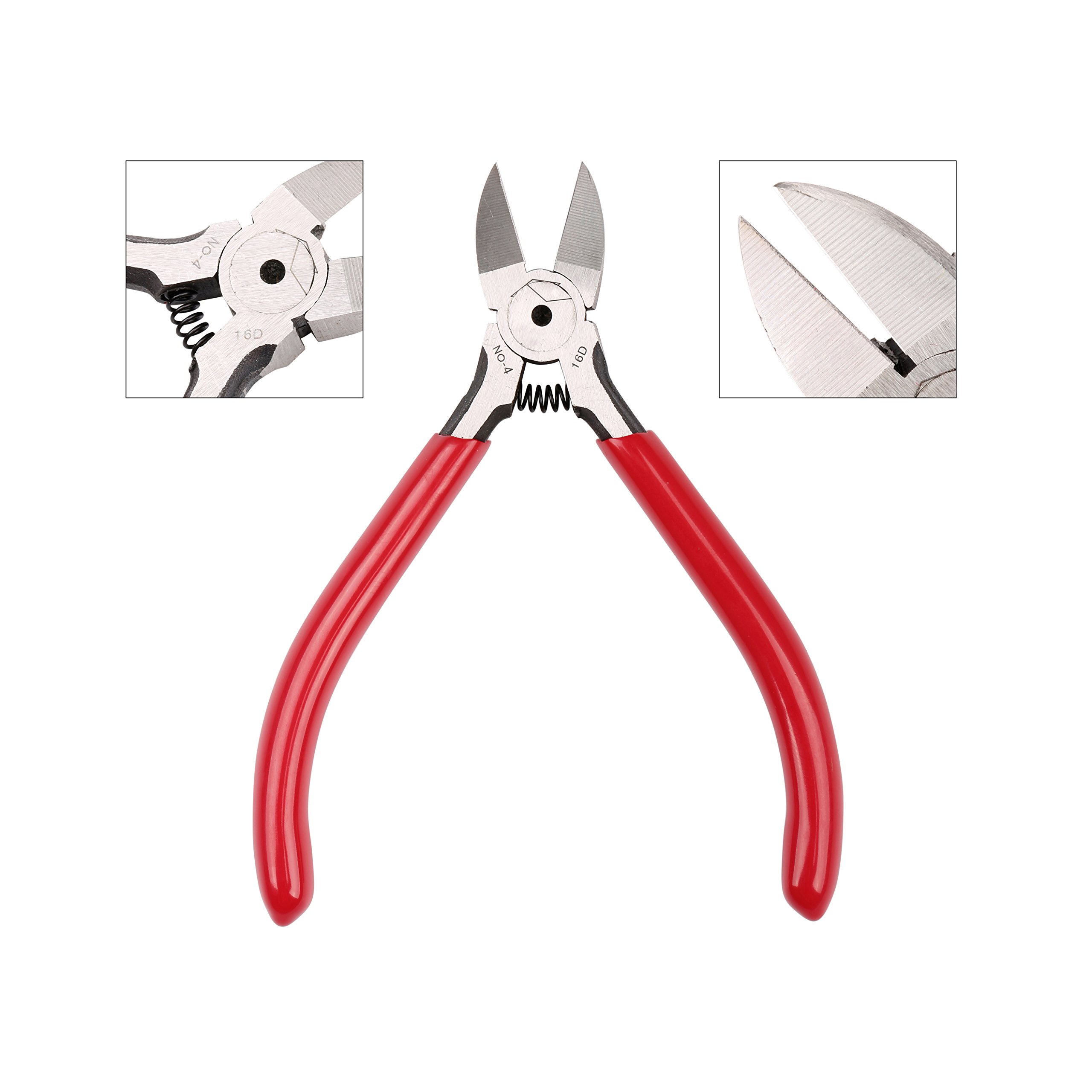 Precision Side Cutter Heavy Duty Industrial Grade Metric Flush &amp; Diagonal Cutting Pliers Steel Tool