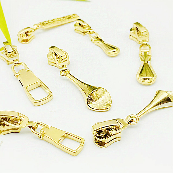 Hengda Factory Customized Type 5 Zipper Puller Gold Zipper Puller Pull Lock Head Zipper Slider And Puller