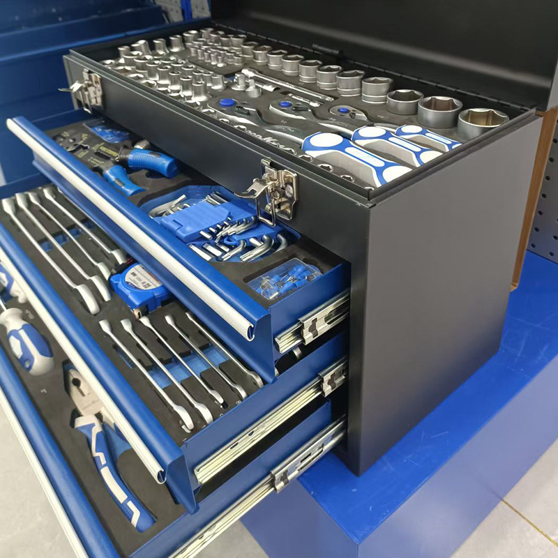 408-Piece Multi-Application Hand Tool Set Blade 1/2 3/8 Drive Sockets Adjustable Wrenches Chromium-Vanadium Steel Hard Case