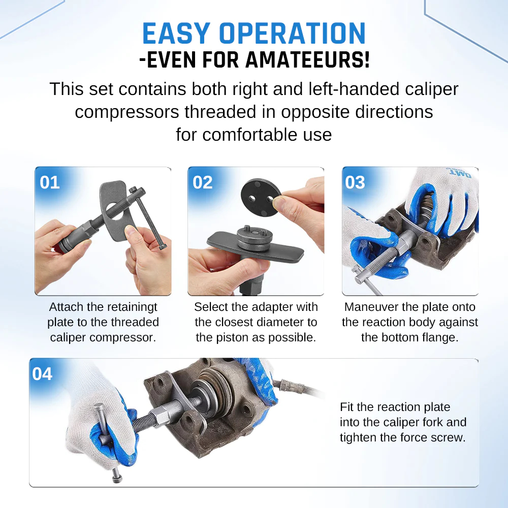 Professional Automobile Repair Tool 22pcs Disc Brake Pad &amp; Caliper Service Tool Kit