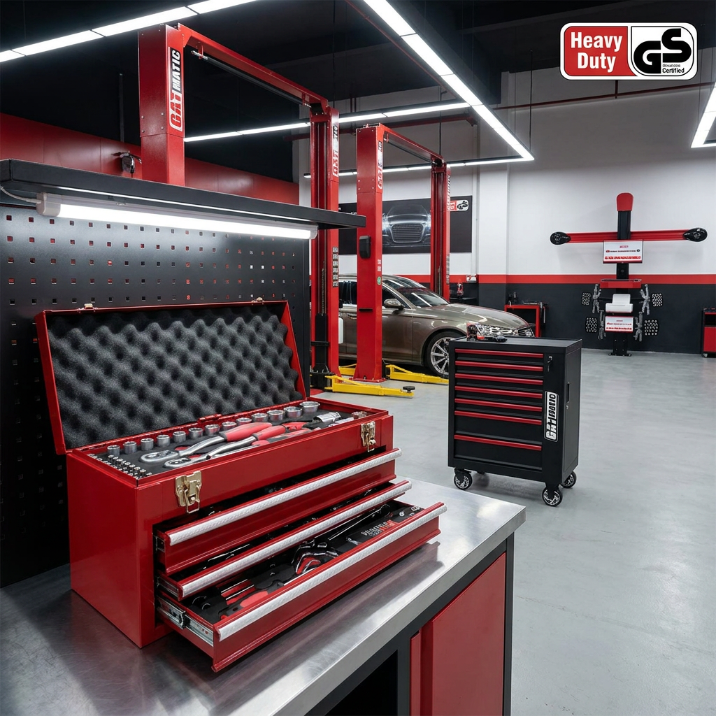 GATmatic Heavy Duty 92pcs Industrial Mechanic Auto Repair Tool Set Professional Cr-Mo Steel Socket Wrench Set for Garage