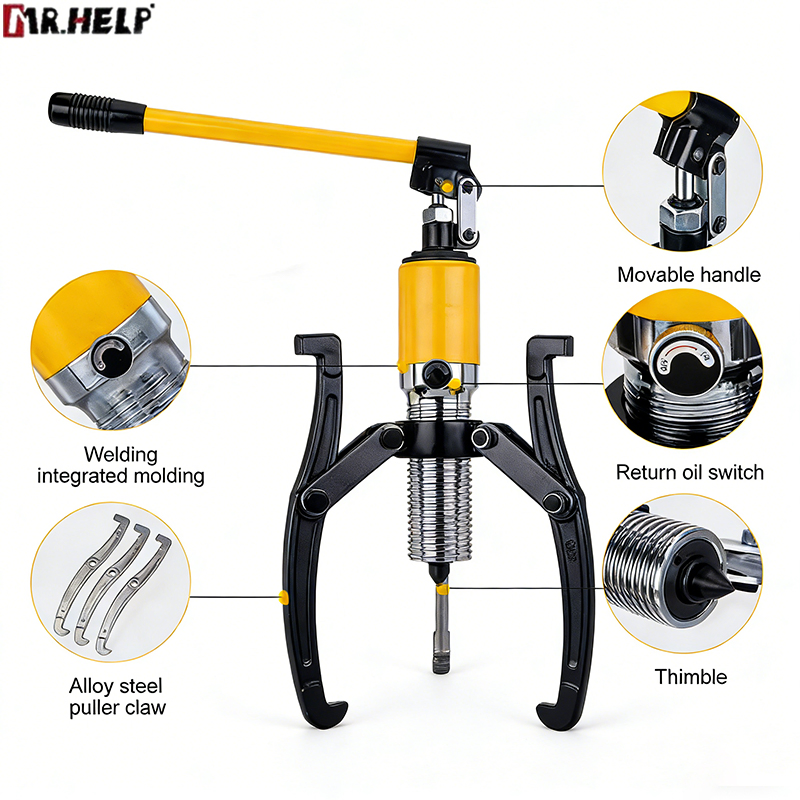 Integral Bearing Puller 3-Arm Claw Wheel Hydraulic Gear Puller Durable Industrial Tool