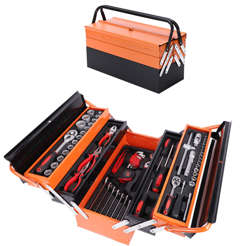 85pcs Hand Mechanic Socket Ratchet Wrench Combination Tool Kits In 5 Layer For Automobile Repair Workshop
