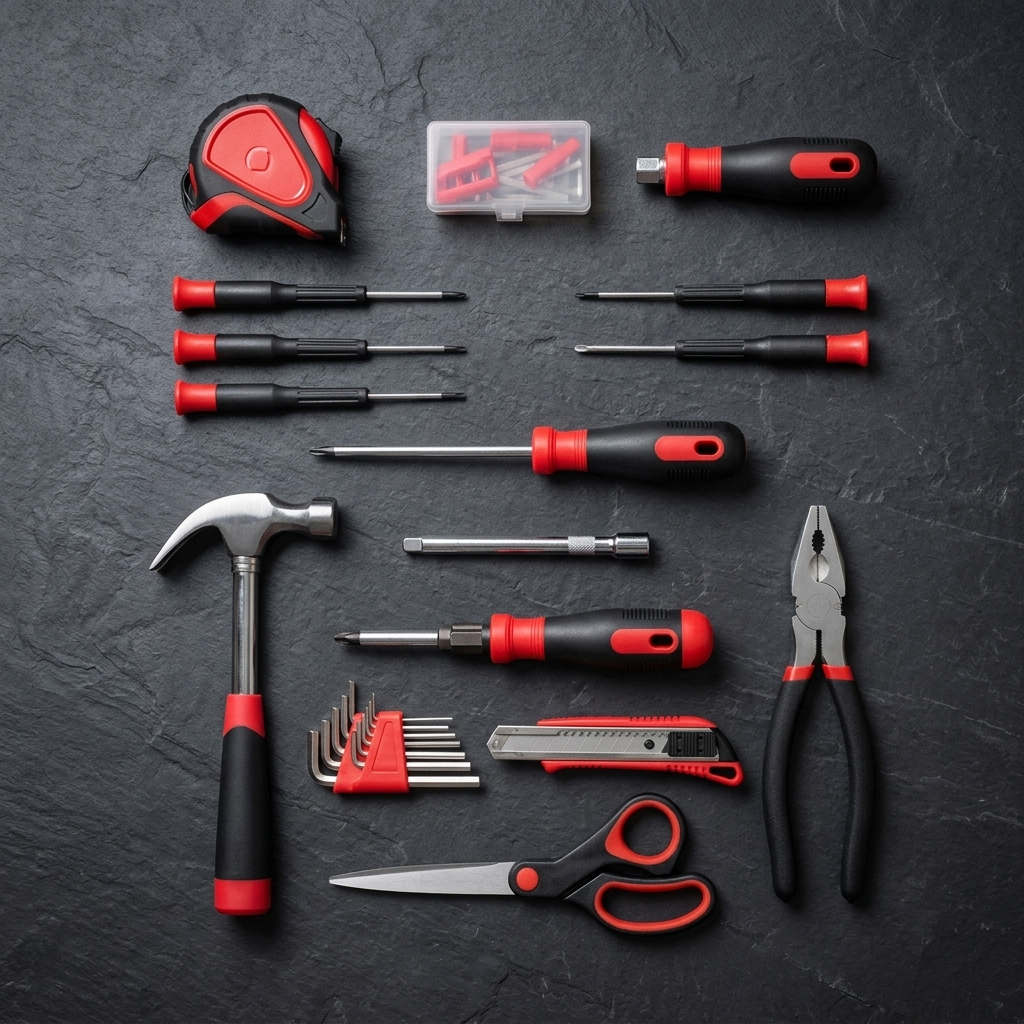 Auto Repair Tool Kit Socket Set Bit Extension Rod Industrial-Grade Carbon Steel Hand Tool Set Hard Case