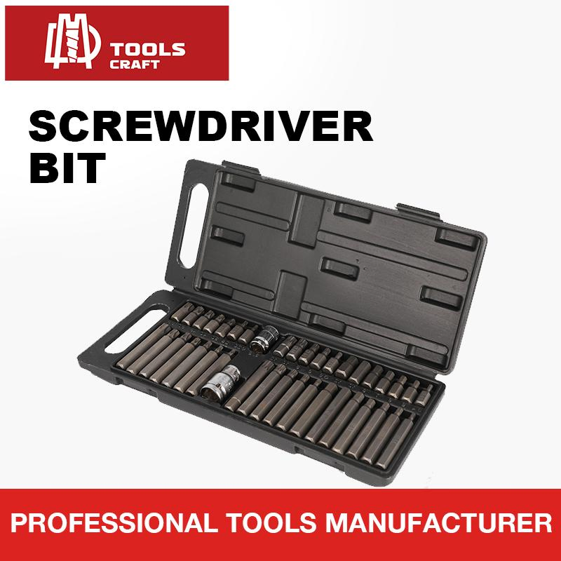 40PCS Screwdriver Bits Set and Socket Hand Tools Set in Plastic Case