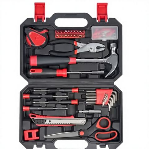 Auto Repair Tool Kit Socket Set Bit Extension Rod Industrial-Grade Carbon Steel Hand Tool Set Hard Case